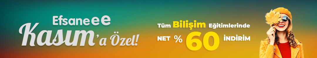 11.11.2023 Haftas'na zel tm biliim eitimlerinde %60 indirim!